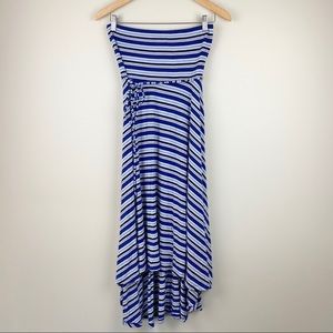 Strapless High-Low Maternity Dress